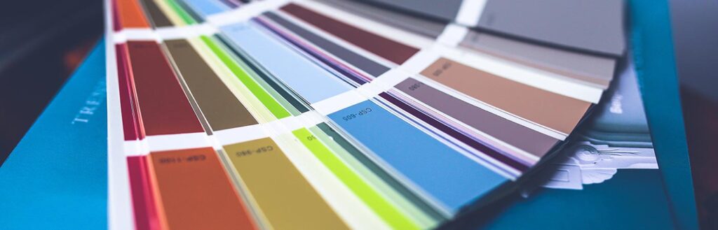 book with a variety of color samples