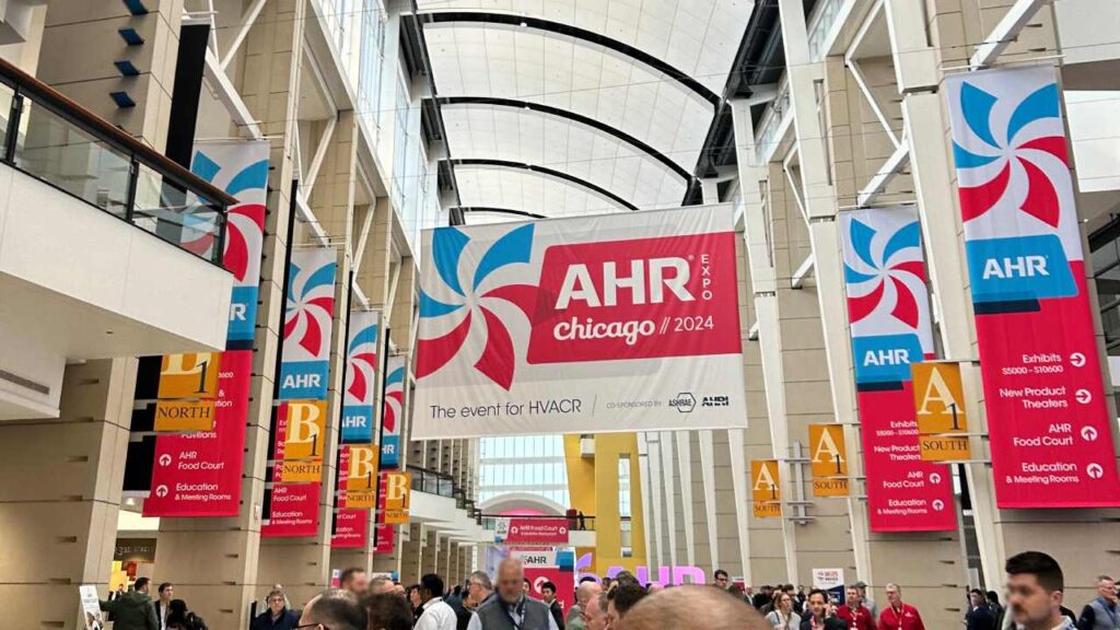 AHR expo for HVAC professionals in mccormick place in chicago