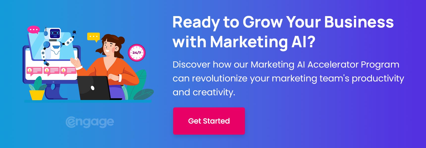 Discover how our Marketing AI Accelerator Program can revolutionize your marketing team's productivity and creativity