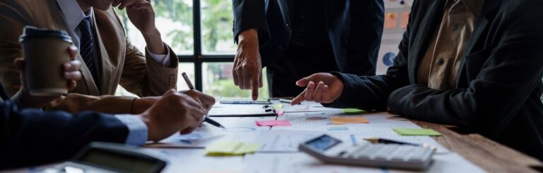 marketing team reviewing metrics