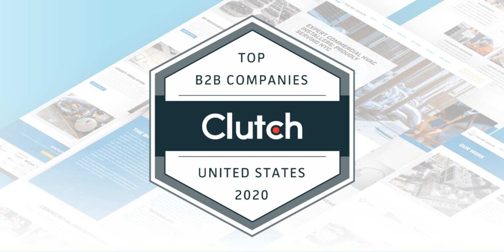 Achieved with a Clutch Top B2B Award