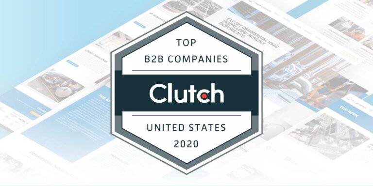 Achieved with a Clutch Top B2B Award