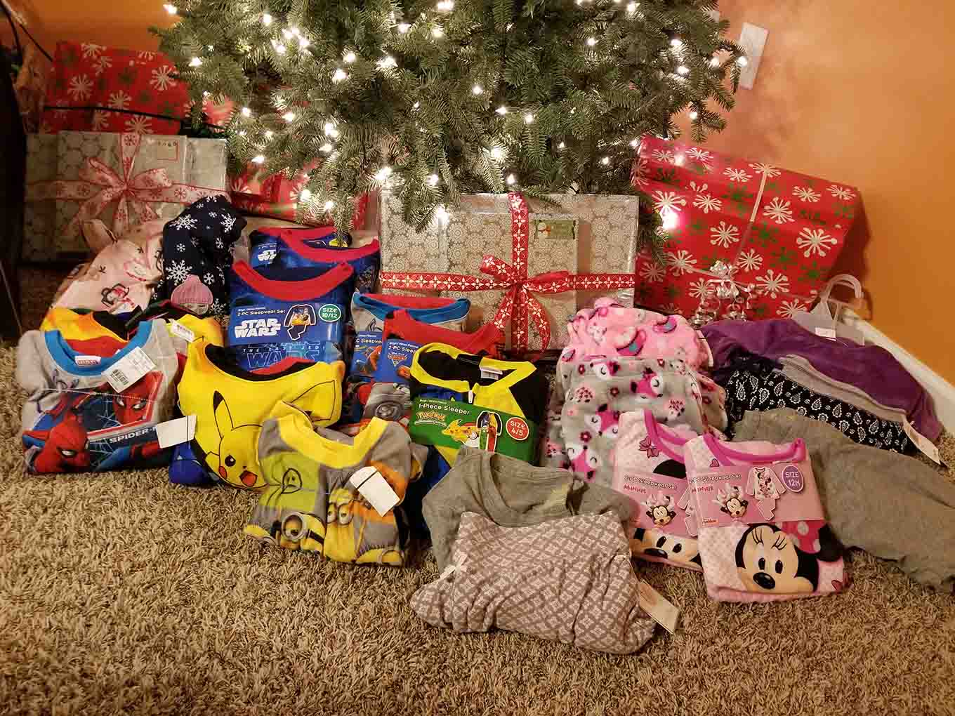 donating pajamas