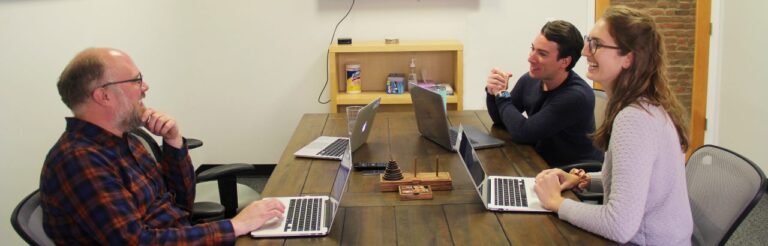 project managers meeting in a conference room