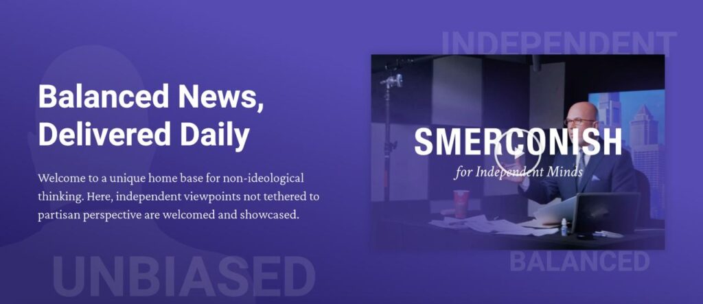 screenshot of smerconish.com homepage
