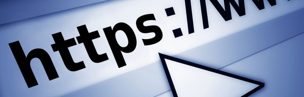 close up of mouse hovering over https:// in URL