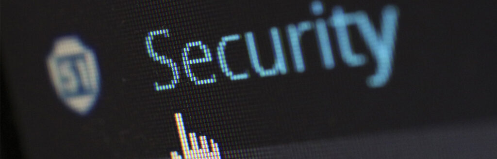 mouse hovering over security application