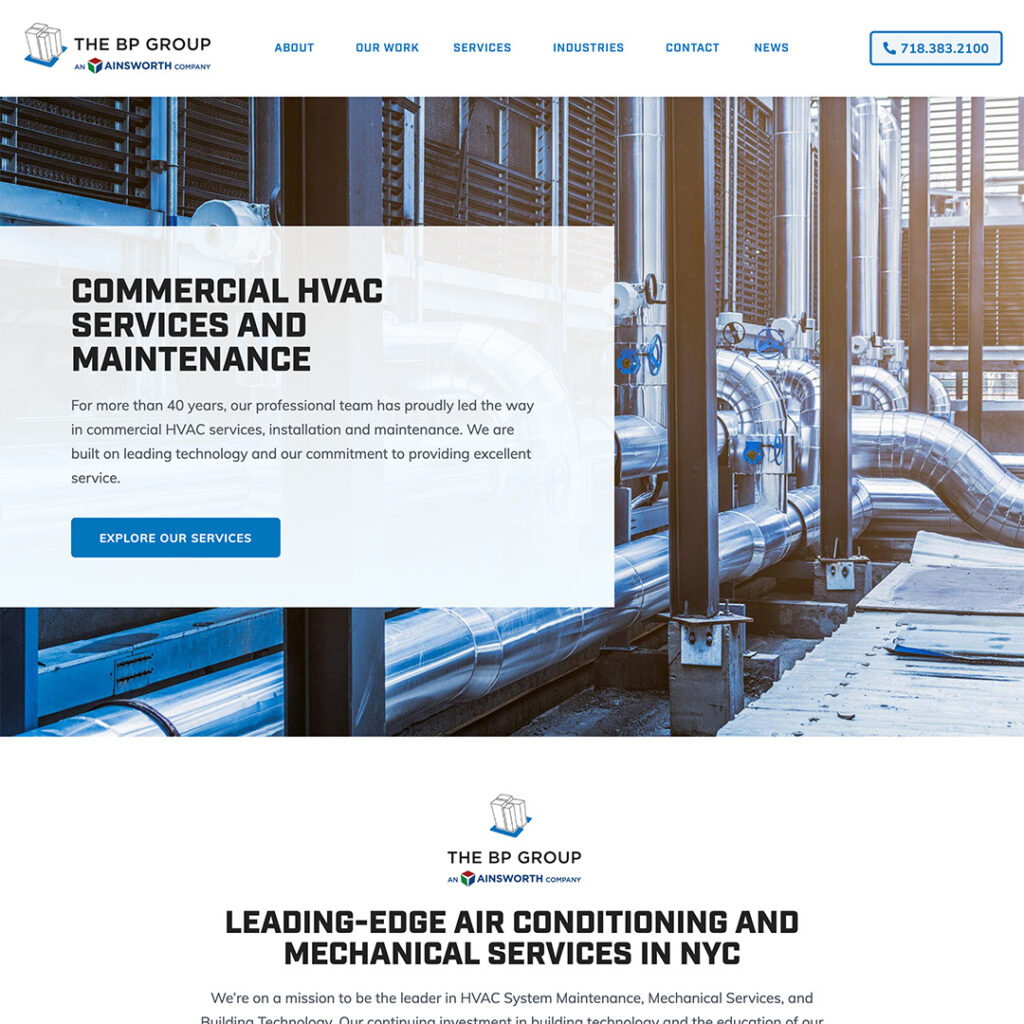 BP Group website screenshot