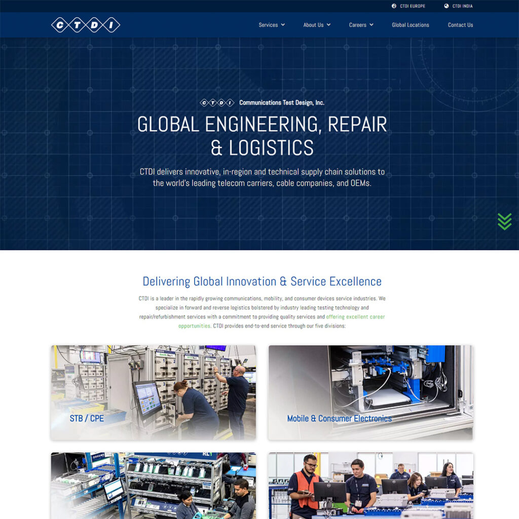CTDI website screenshot