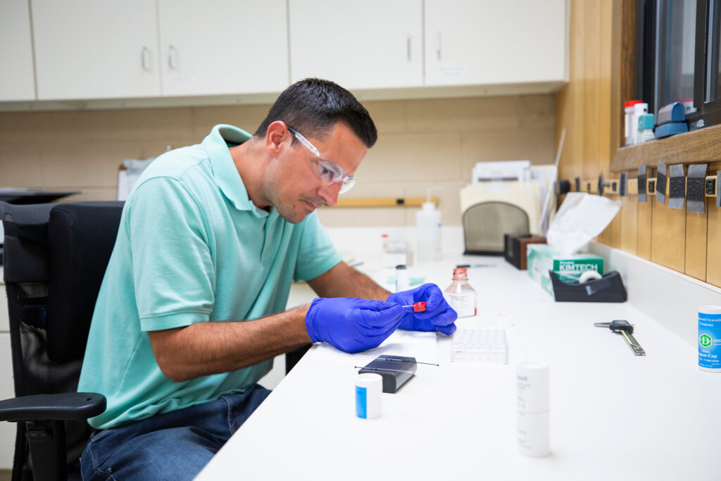 drummond group working on lab table