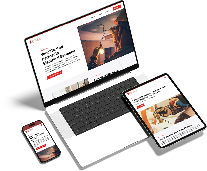 JWK Electric website device previews